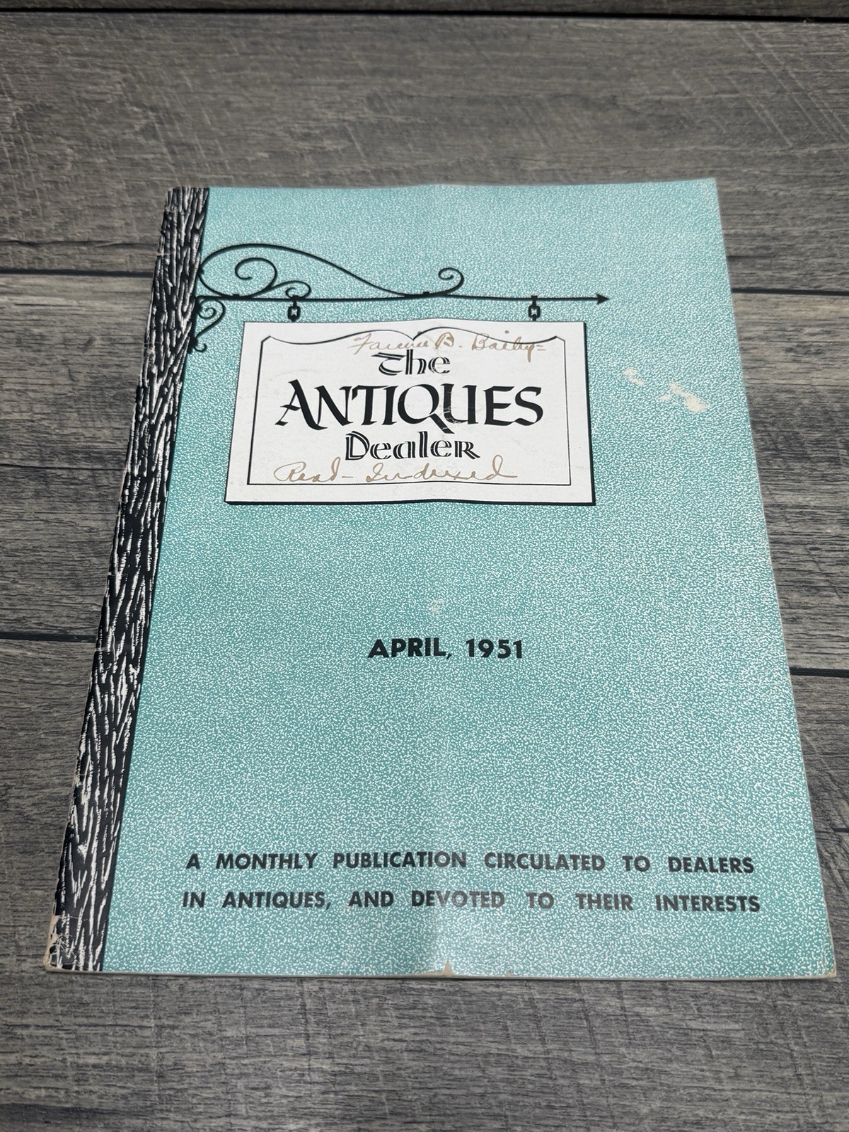 The Antiques Dealer Magazine 1951 – 12 Issues Jan-Dec Monthly Publication