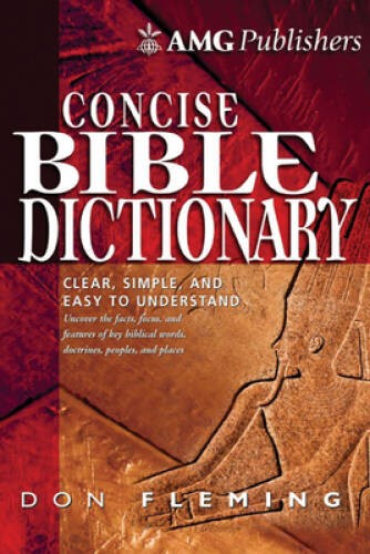 AMG Concise Bible Dictionary (AMG Concise Series) – Hardcover – VERY GOOD