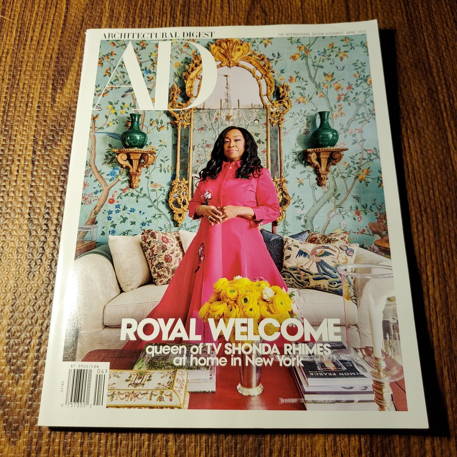 Architectural Digest Magazine April 2022 Shonda Rhimes Royal Welcome