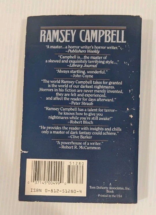 Night Of The Claw By Ramsey Campbell Horror PB Tor Edition Paperbacks From Hell