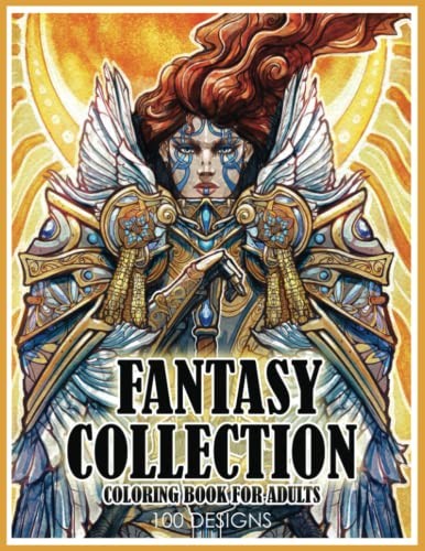 Fantasy Collection Coloring Book for Adults by Dylanna Press Book The Fast Free
