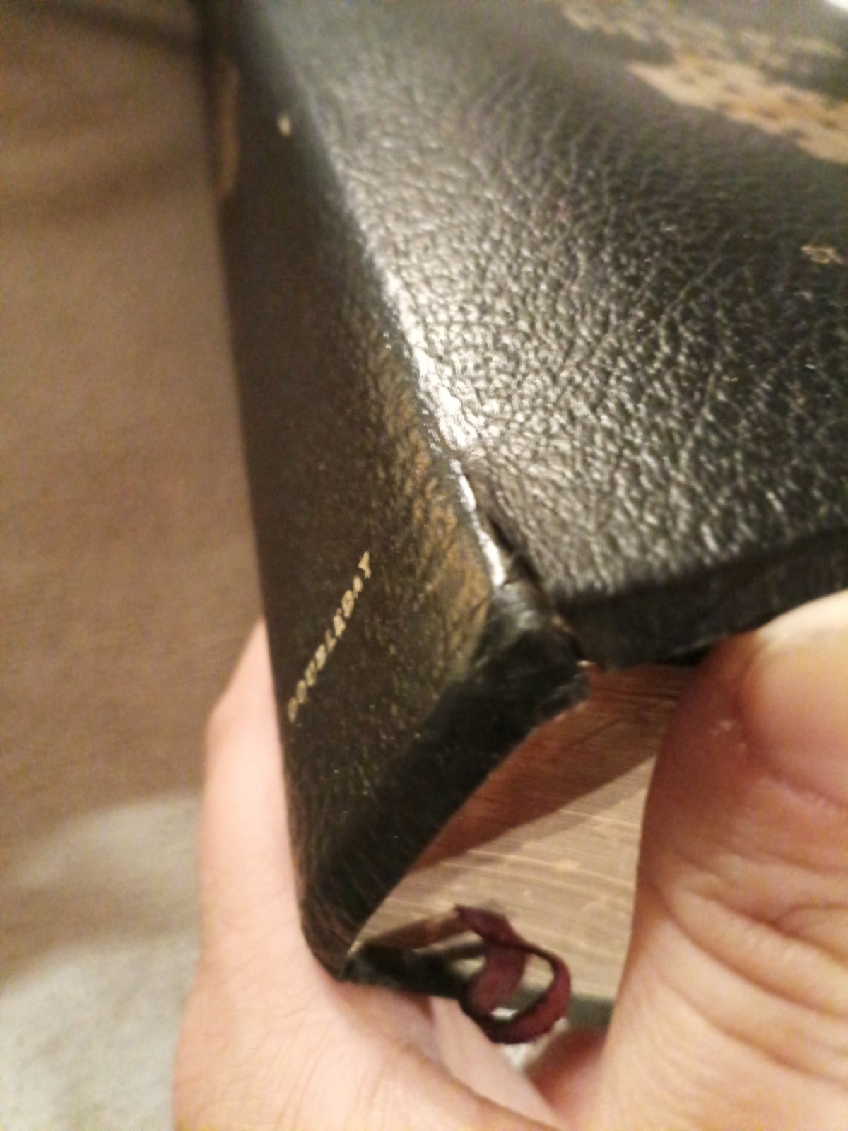 Vtg 1966 The Jerusalem Bible First Edition Doubleday Black Faux Leather Catholic