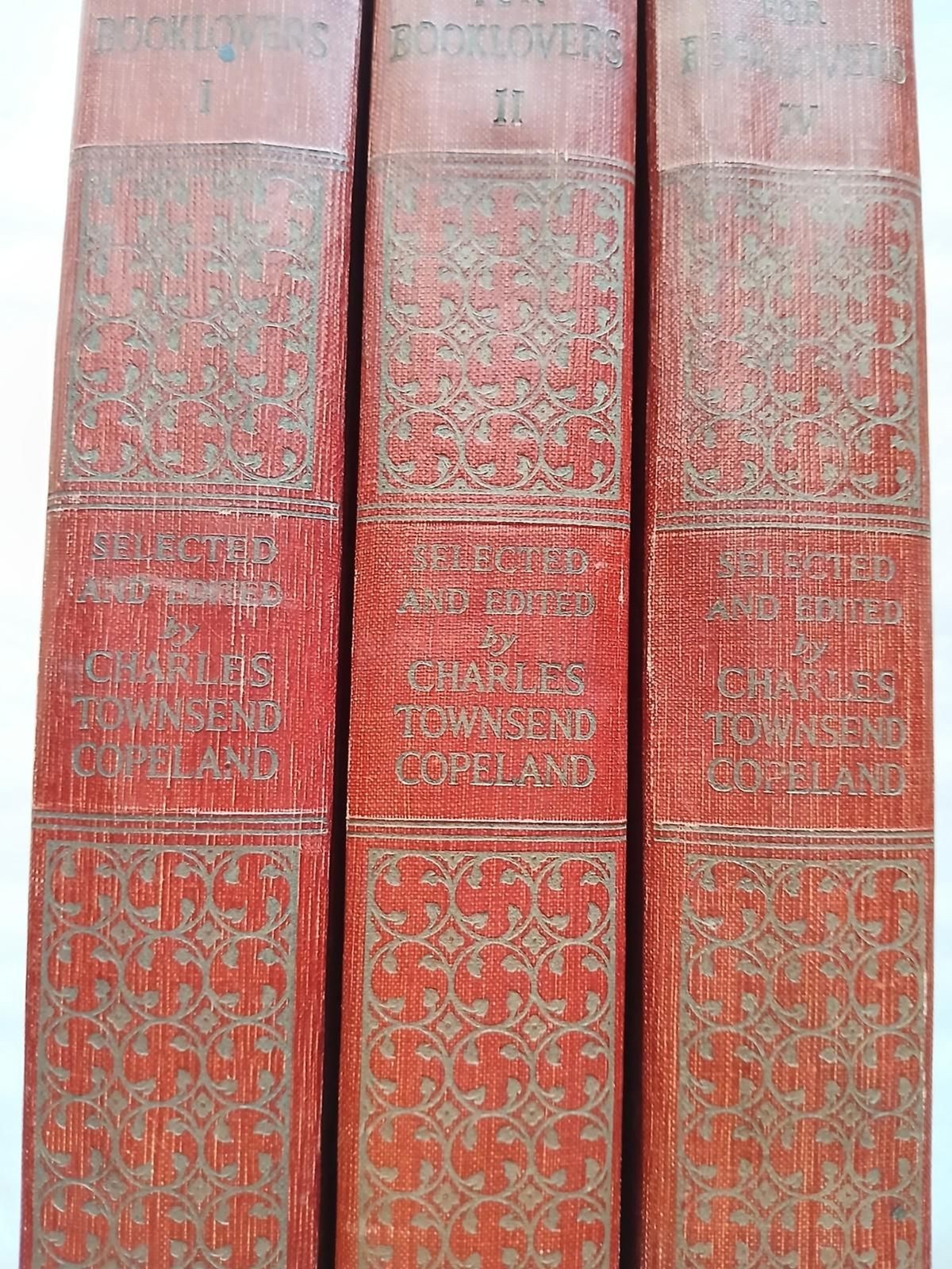 1930 Copelands Treasury for Booklovers Book Set Red Hardcover Anthology
