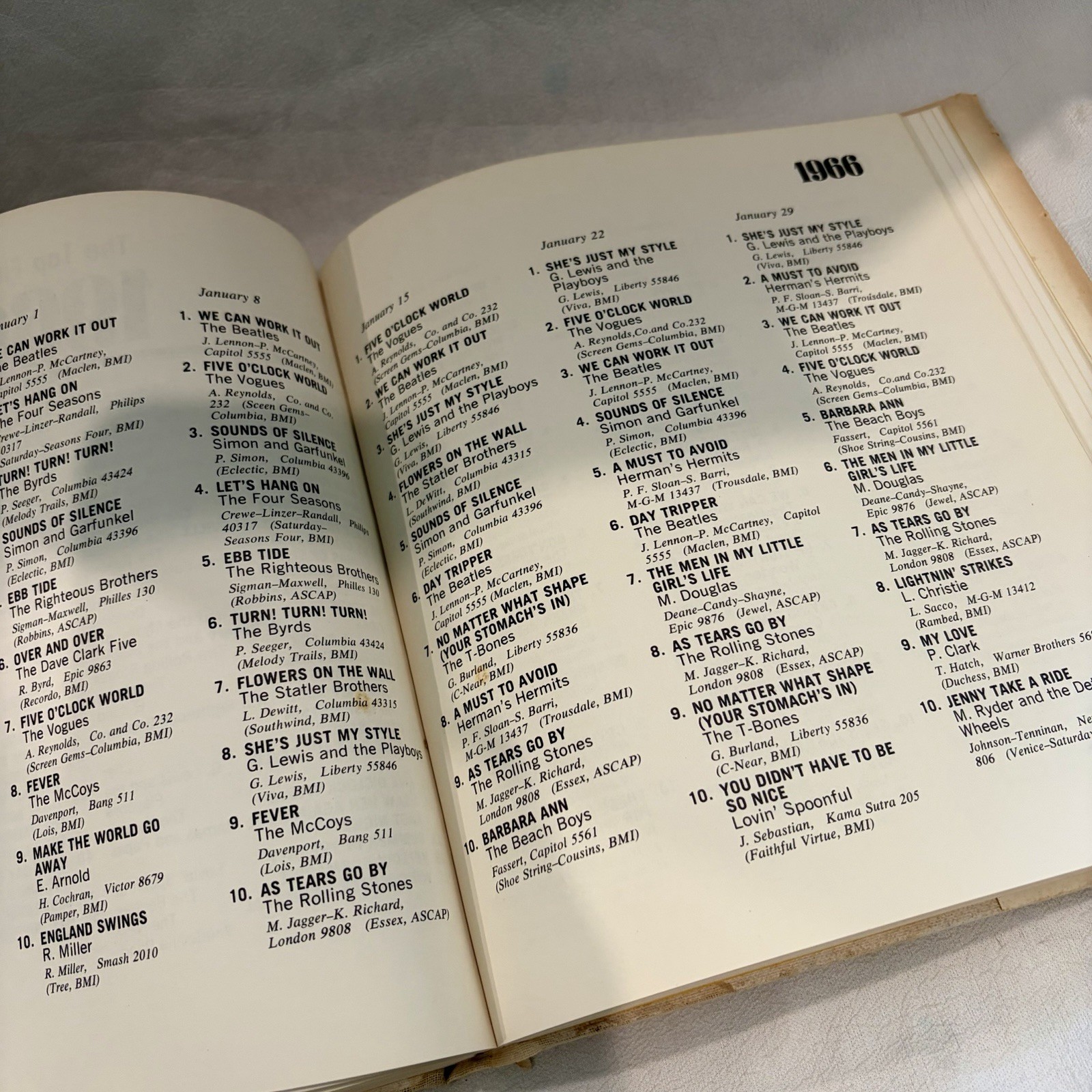 Vintage First Edition “The Gold of Rock & Roll: 1955-1967” Hardcover Book