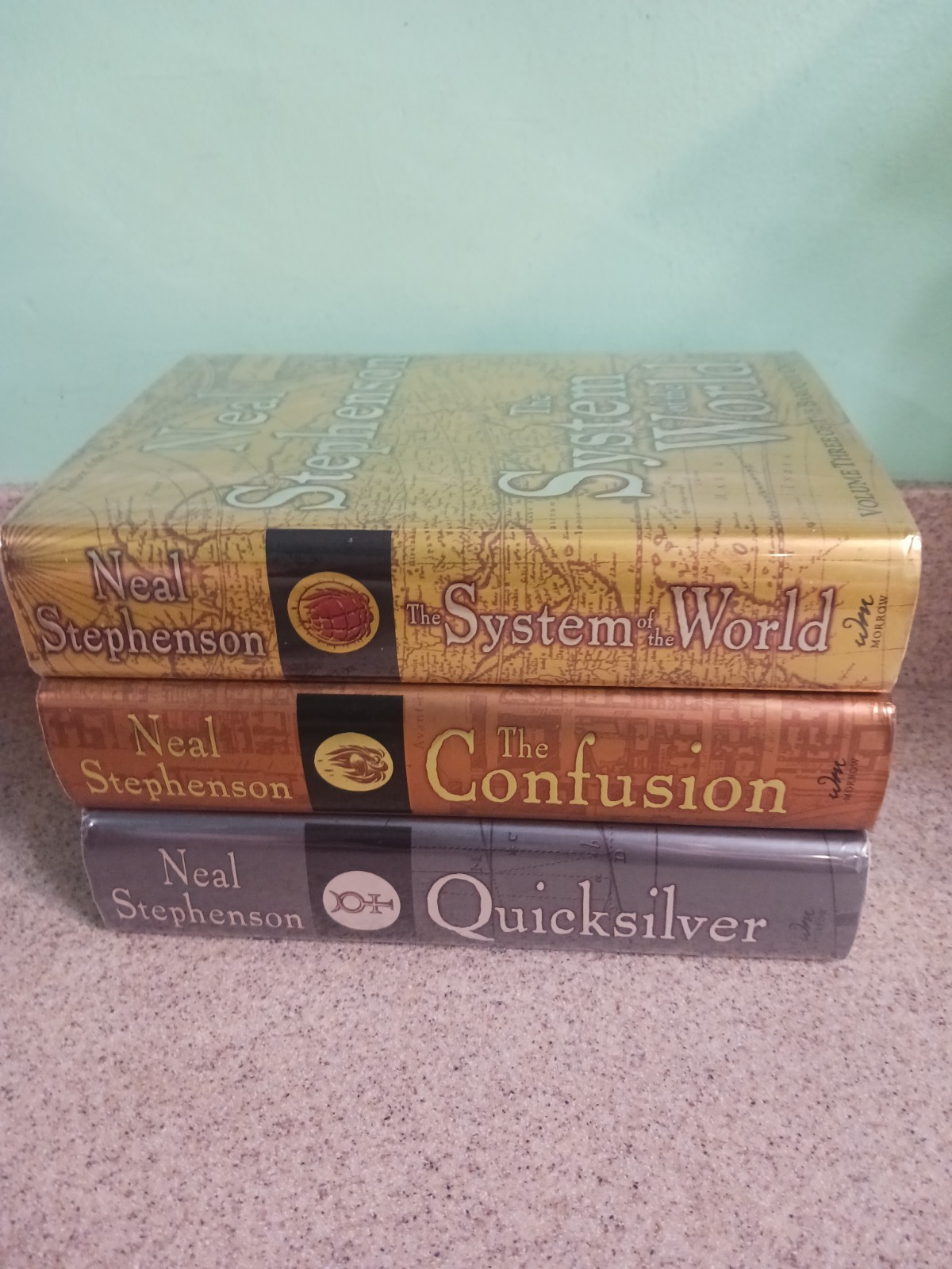 Neal Stephenson Baroque Cycle Complete 1st Edition HCDJ Hardcover Book Lot READ