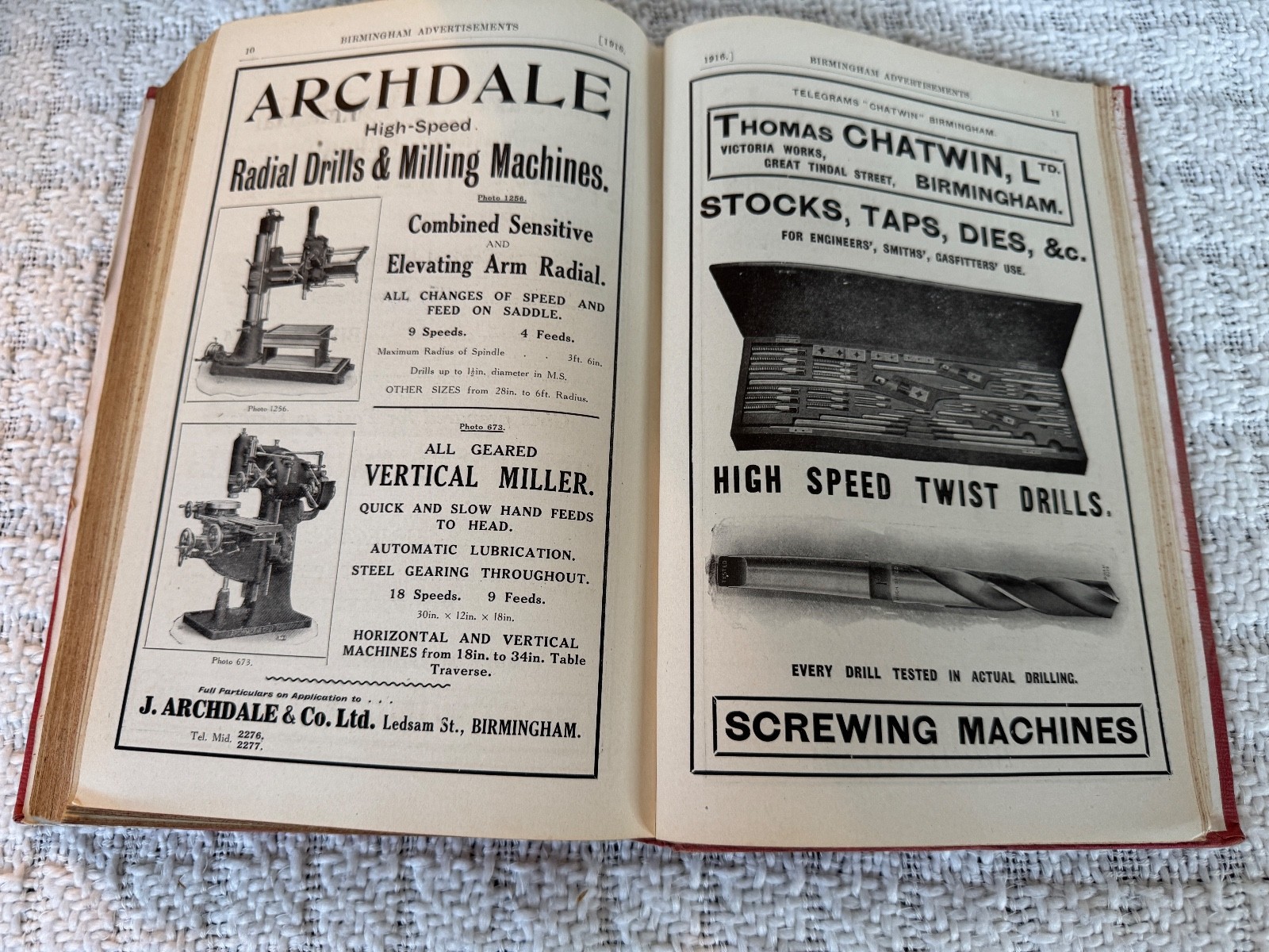 Kelly’s Directory of Worcestershire 1916 – 502 pages – Internally very good