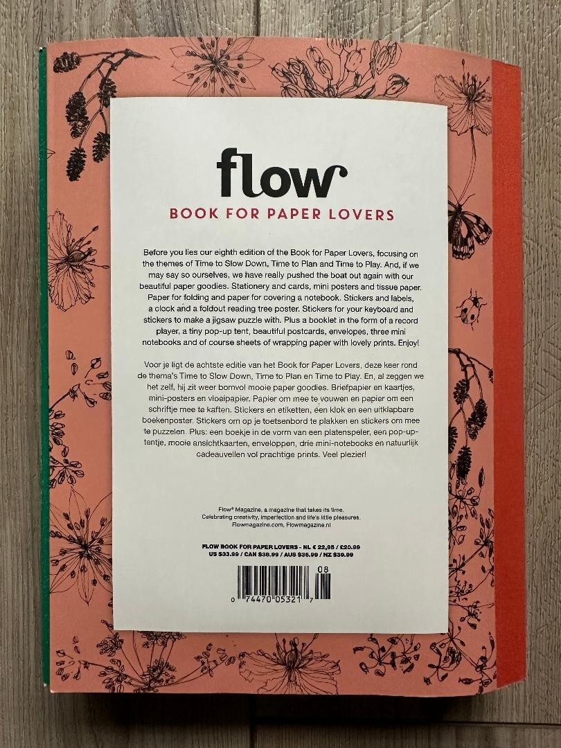 2024 FLOW Magazine BOOK FOR PAPER LOVERS 300+ Pages Of PAPER GOODIES Poster NEW