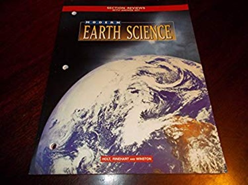 Section Reviews Modern Earth Science Paperback Rinehart and Winst