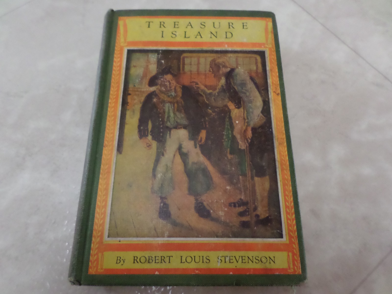 Treasure Island Robert Louis Stevenson Vintage Early Undated Newbery Classic HC