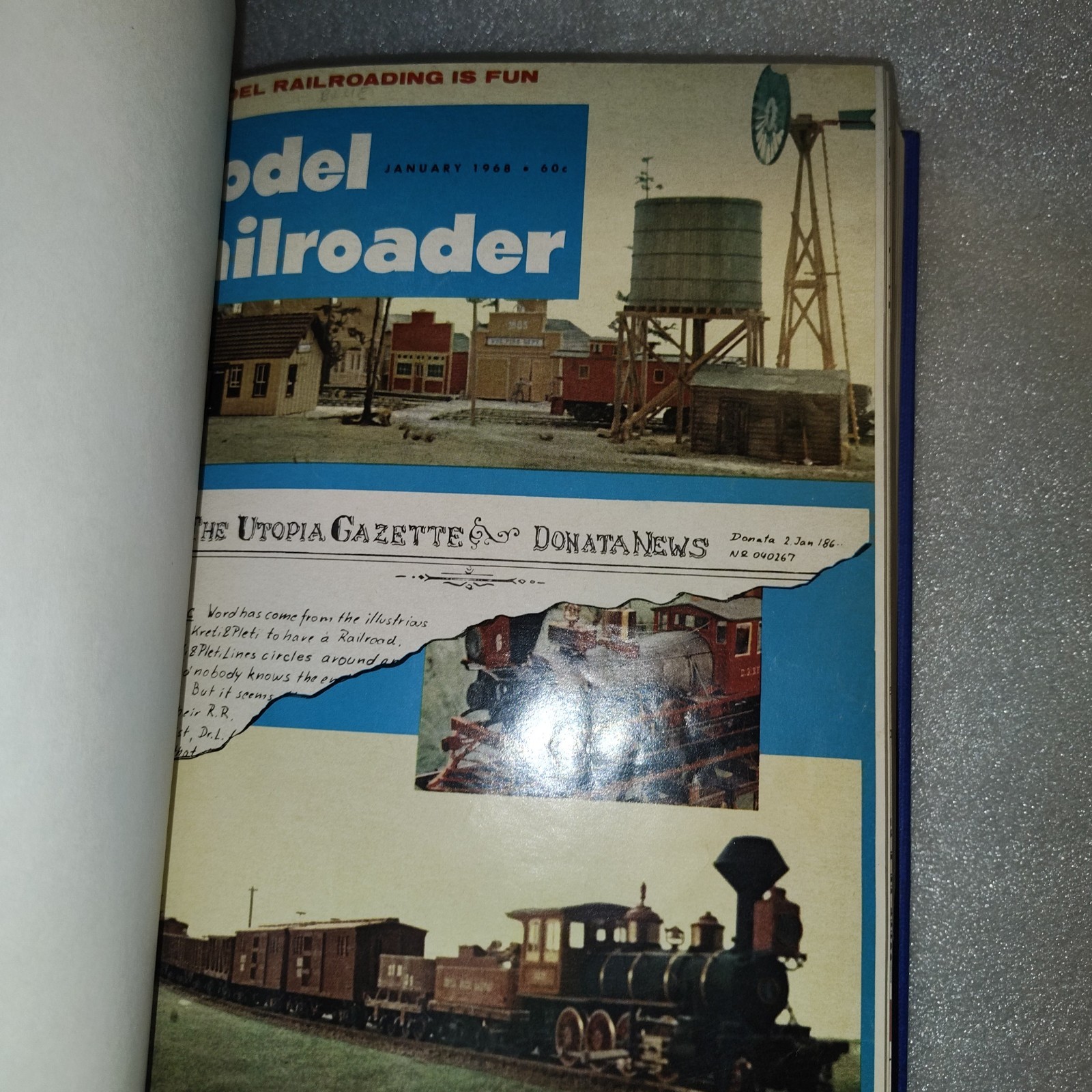 Model Railroader Magazine 1968 Complete Year Bound Volume 35 Hardcover Kalmbach
