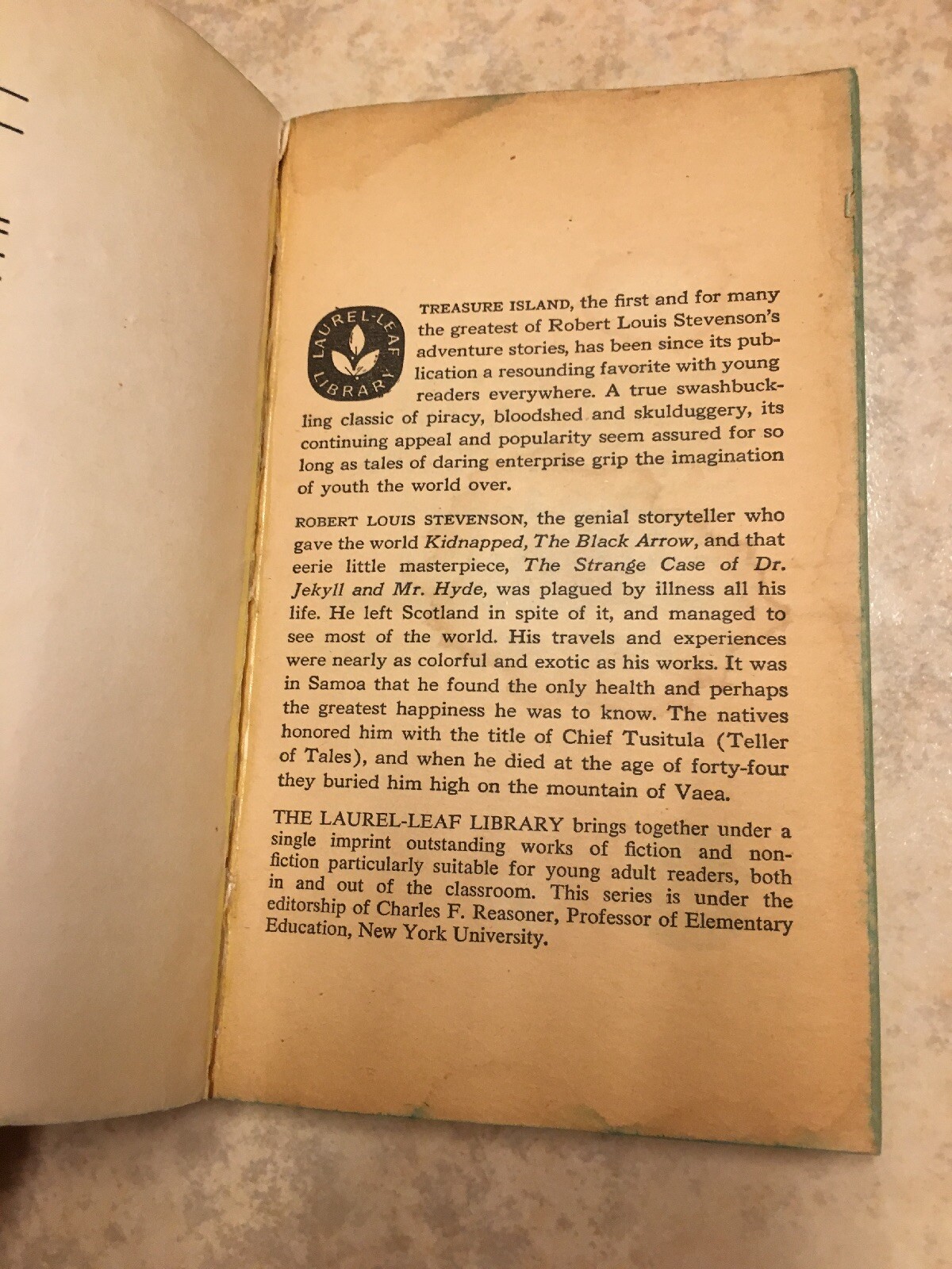 Treasure Island Paperback Book 1977 Tenth Printing