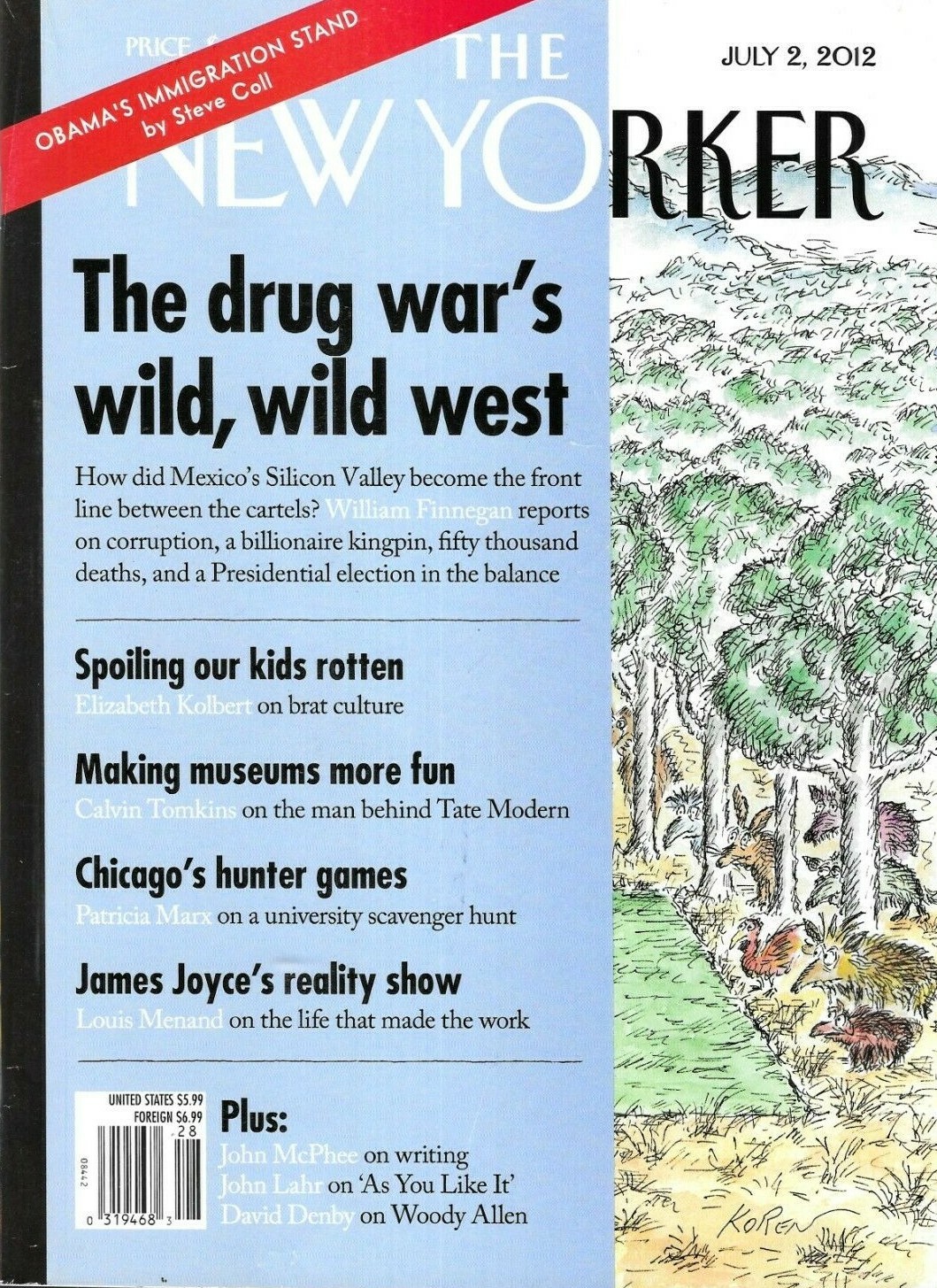 New Yorker Magazine Mexican War Obama Immigration Stand Brat Culture Museums