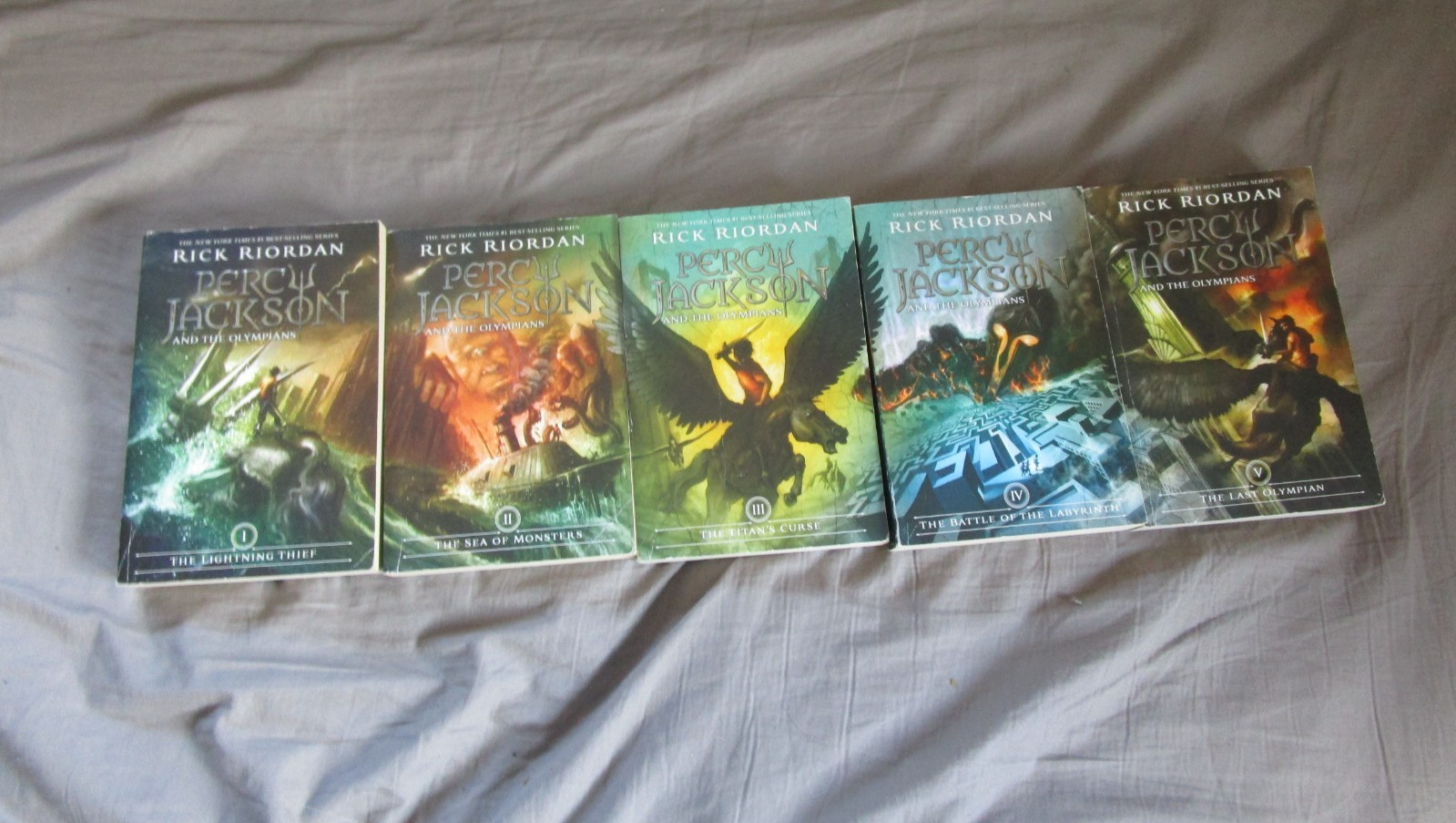 Lot of 1-5 Rick Riordan’s Percy Jackson & The Olympians Complete Set