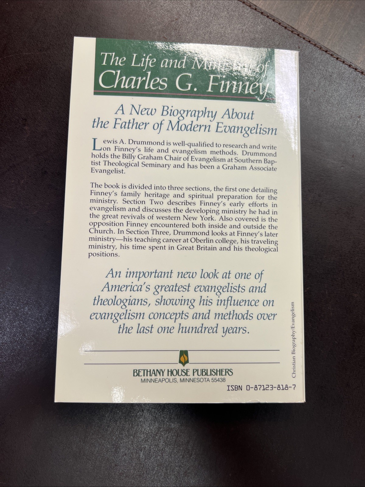 “The Life and Ministry of Charles G. Finney” | Charles Drummond Signed Paperback