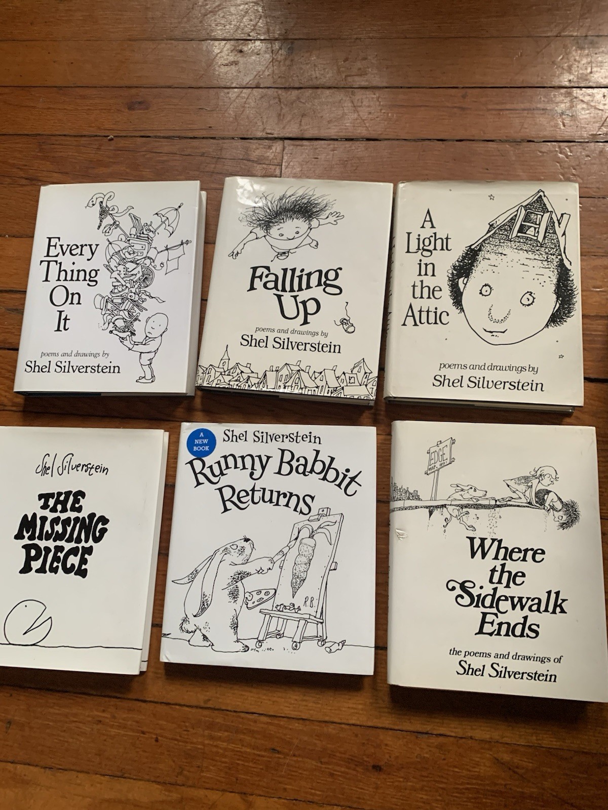 Lot 9 SHEL SILVERSTEIN: every; falling, attic, missing, runny, sidewalk, rhino..