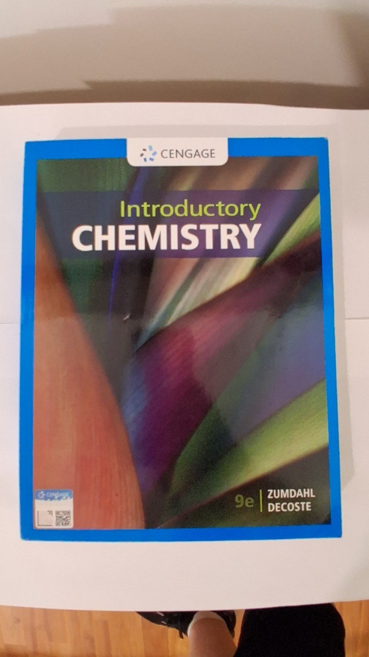 Introductory Chemistry by Zumdahl Decoste 9e Cengage Textbook