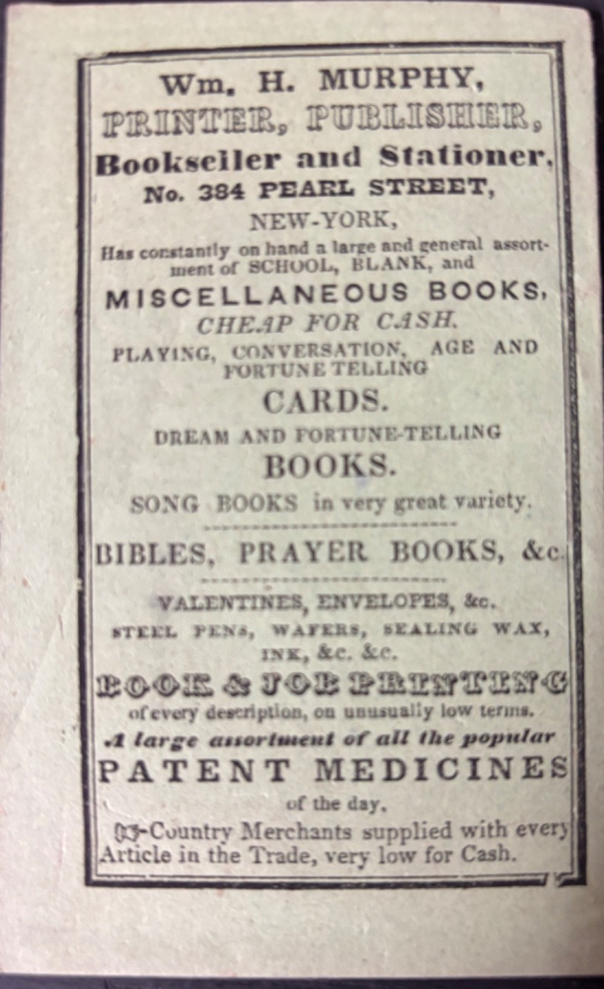 Bunker Hill Songster American Patriotic Lyrics 1870s 2.5×4.5″ booklet 36 pages