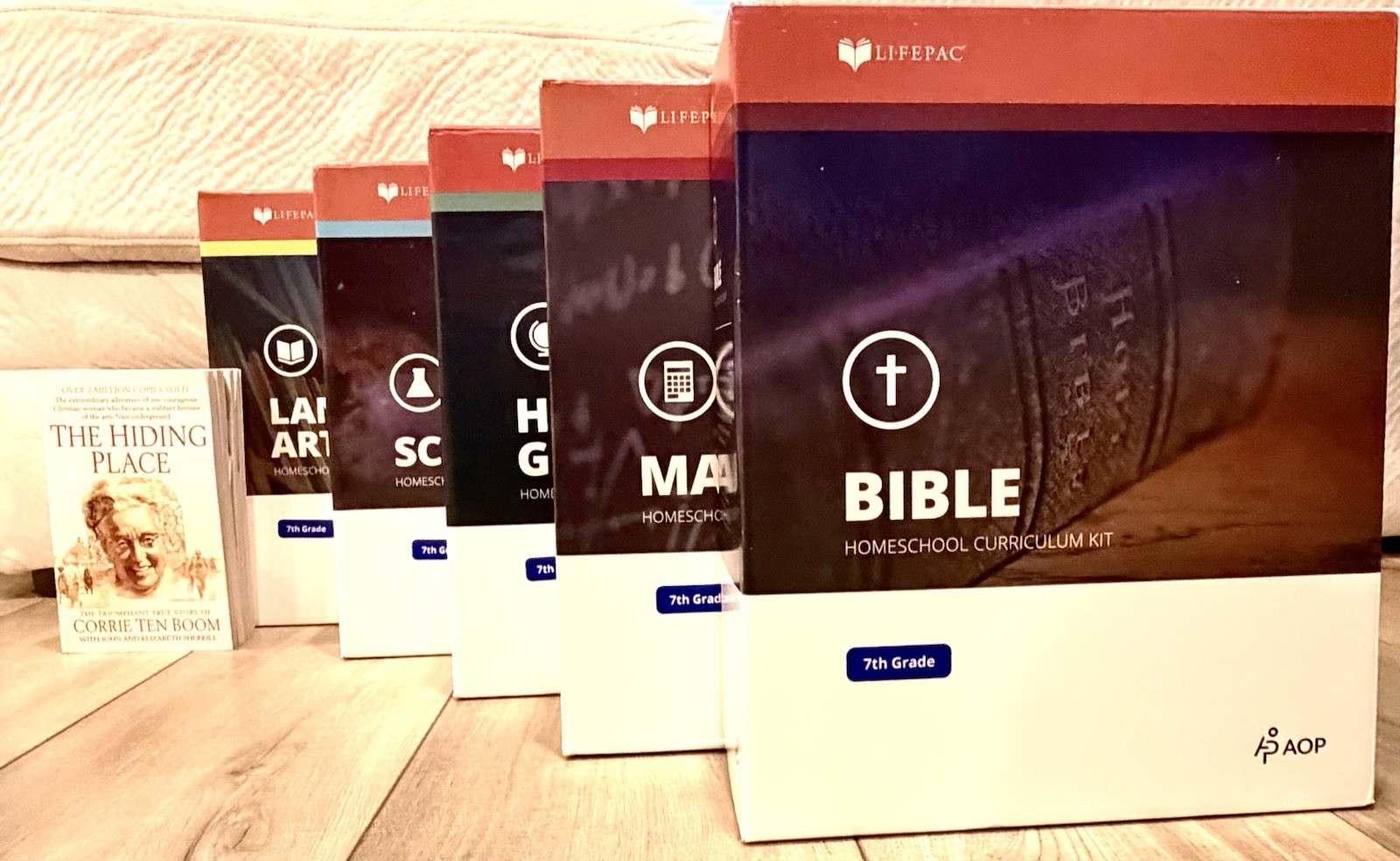 LIFEPAC® 7th Grade 5-Subject Set Complete Homeschool Bible History Math Language