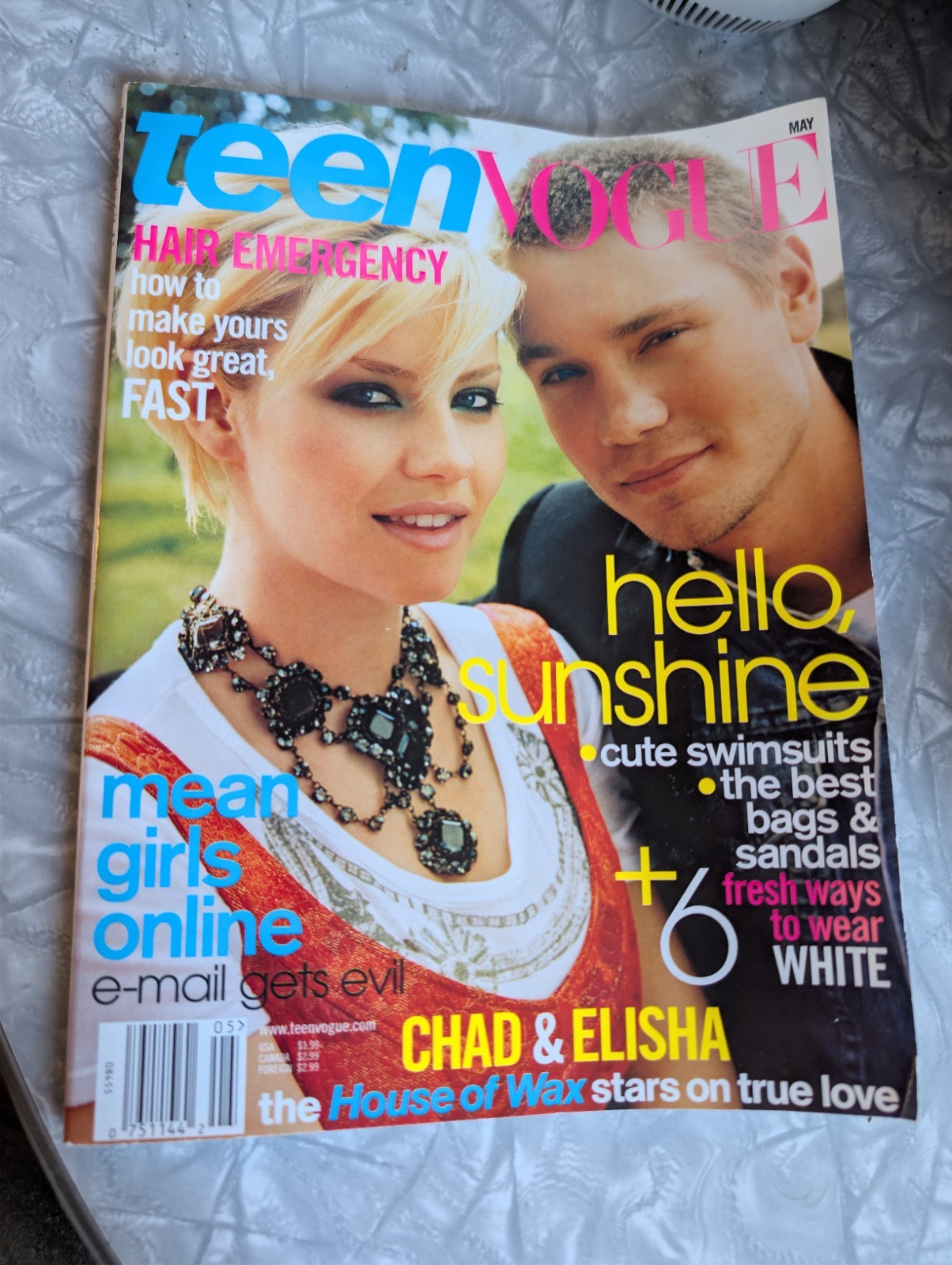 Teen Vogue Magazine Chad & Elisha House of Wax May 2005 184 Pages