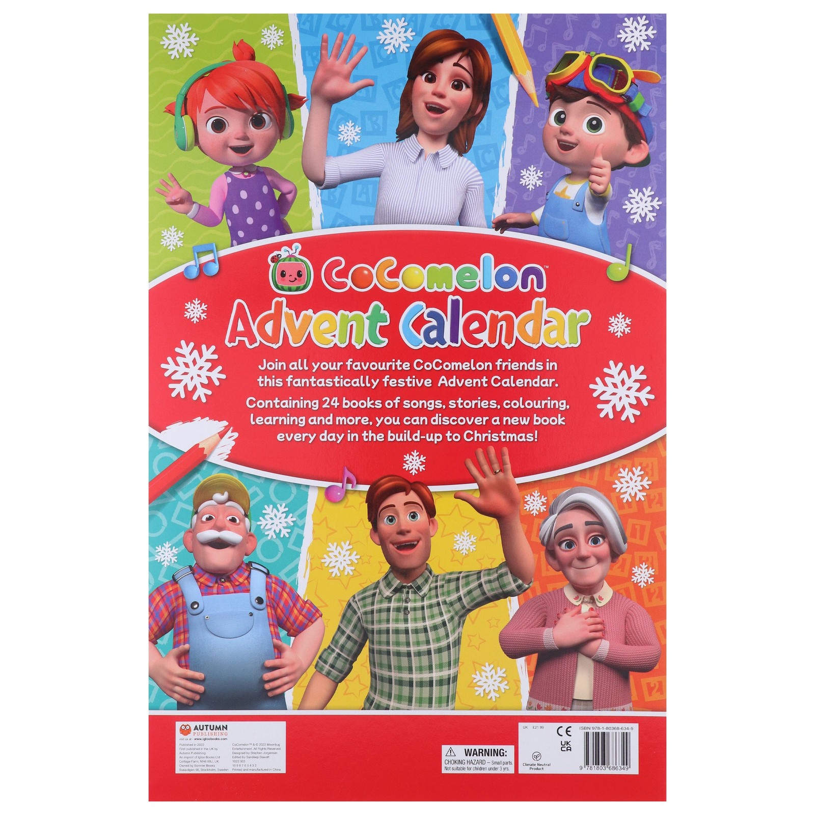 CoComelon Advent Calendar: 24 Book Countdown to Christmas by Igloo-Ages 2-5-PB