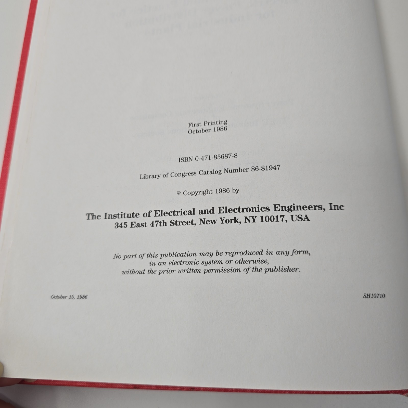 IEEE Recommended Practice For Electric Power Distribution Industrial Plants 1986