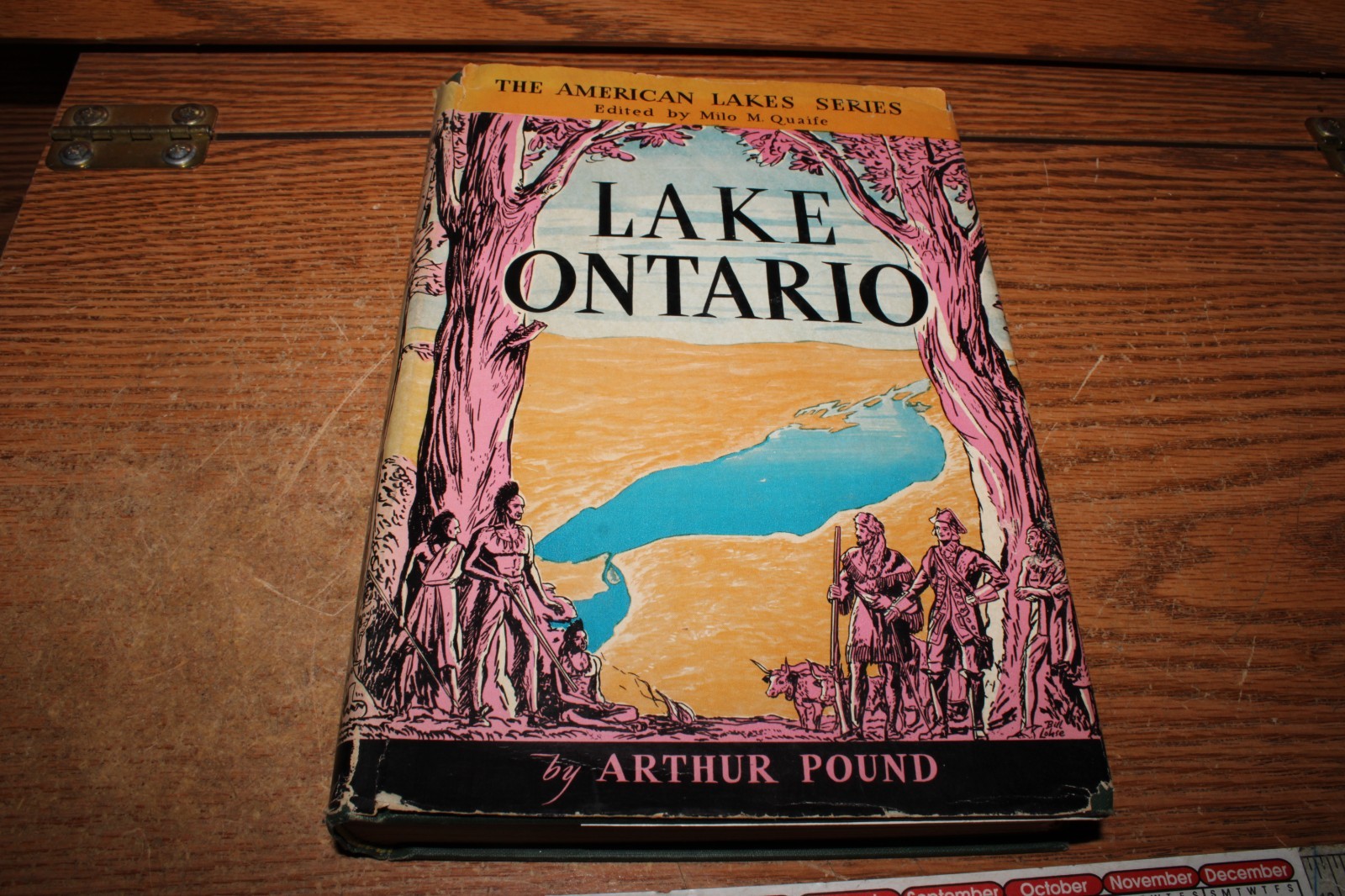 1945 Antique History Book „Lake Ontario“ Arthur Pound, 1st edition