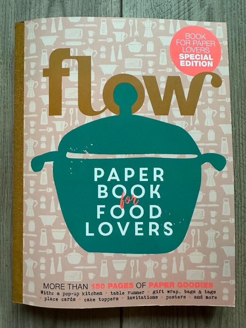 2024 FLOW Magazine PAPER BOOK FOR FOOD LOVERS 150 Pages SPECIAL EDITION Goodies