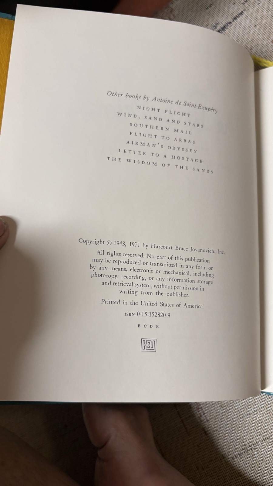 The Little Prince, Hardcover, Anniversary Edition,1971, boxed, English,