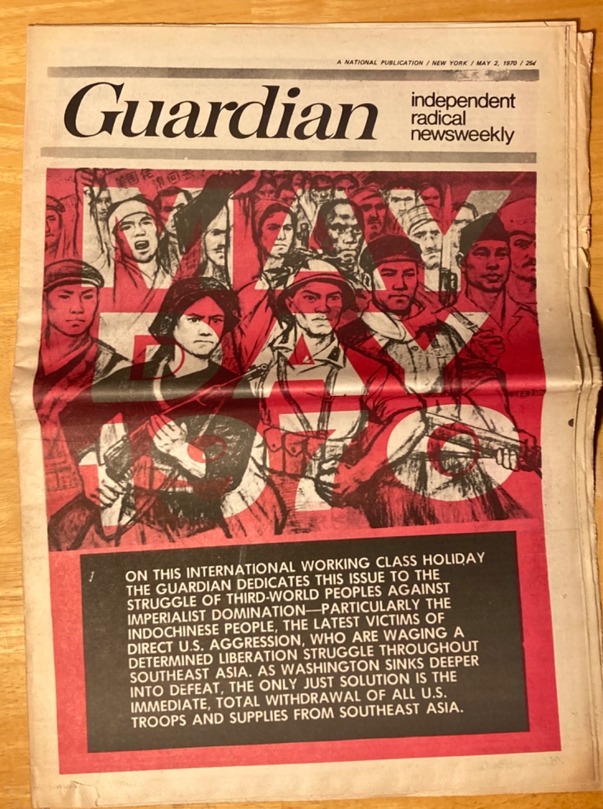 May 1970 The Guardian Independent Radical Weekly Newspaper – Socialism Labor etc