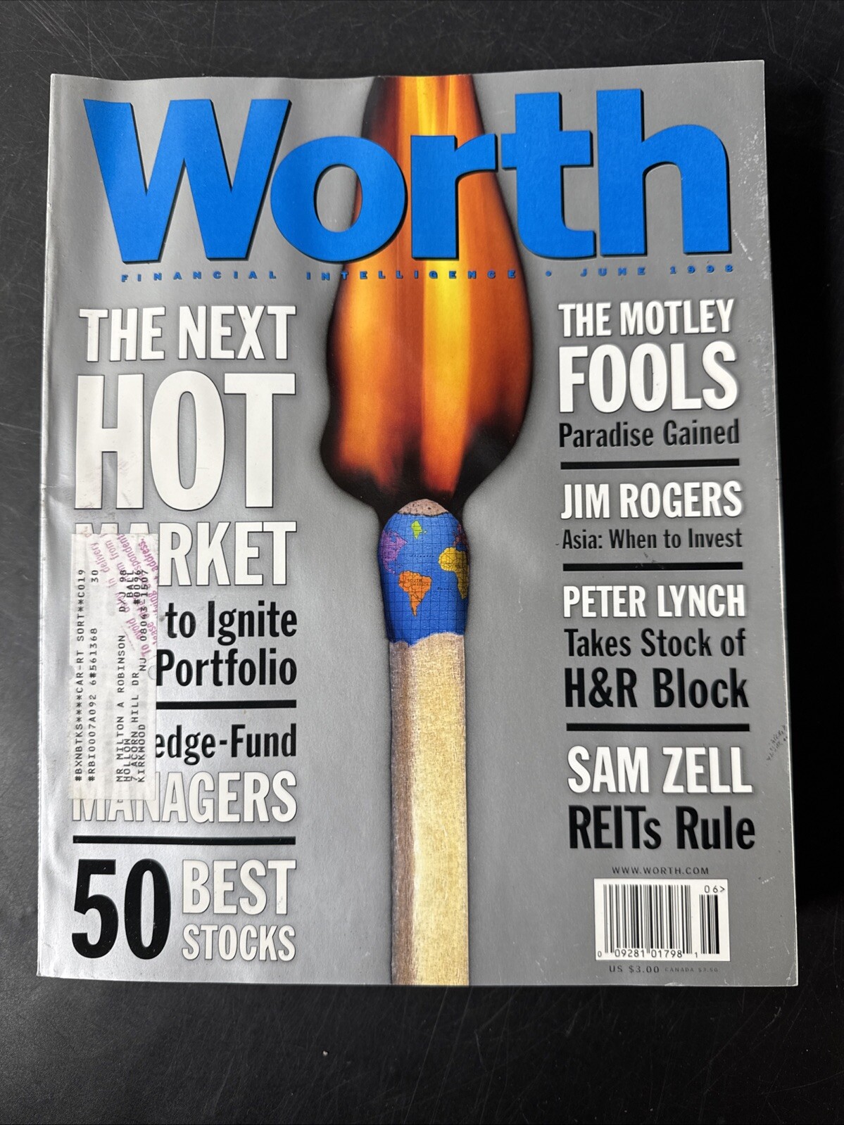 Worth magazines Lot Of 7 (1998-1999)
