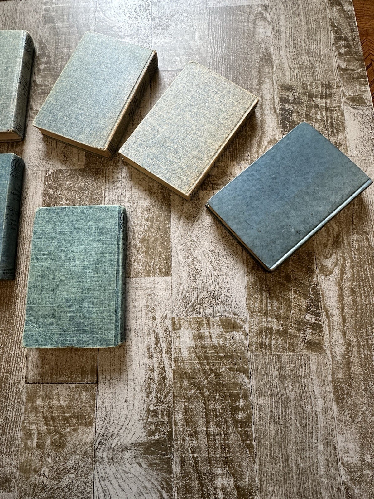 Nancy Drew Mystery Books~ Tweed Blue 1930-1950s Lot B Of 9 GUC