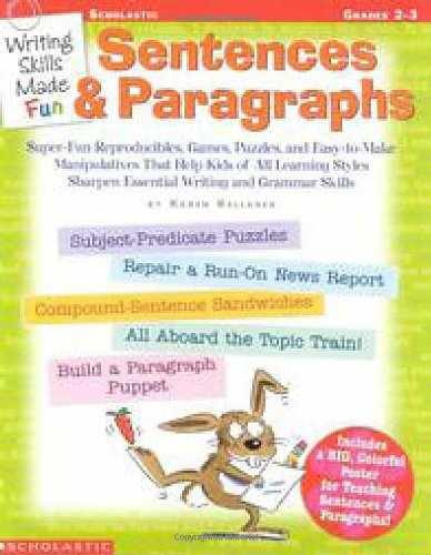 Writing Skills Made Fun: Sentences – Paperback, by Kellaher Karen – Very Good o