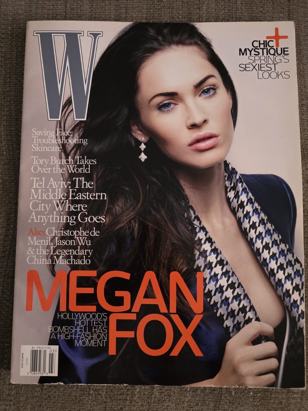 W Magazine MAR 2010 Megan Fox Cover Story Tori Burch Fashion Models Tel Aviv