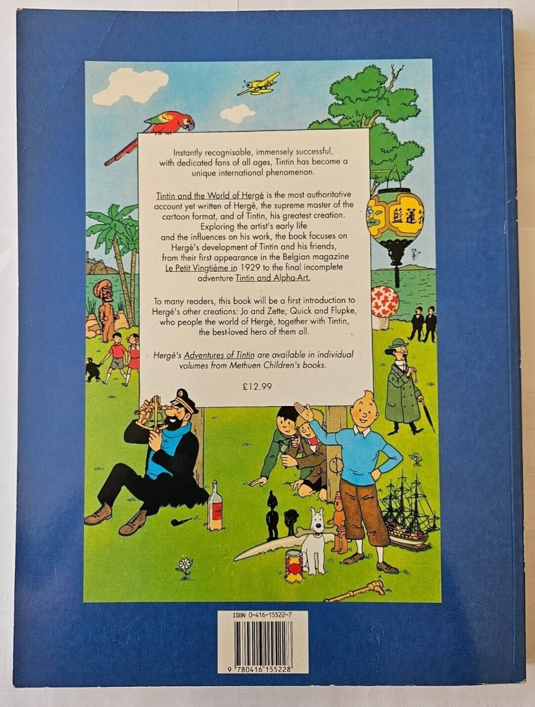 Tintin & the World of Herge By Benoit Peeters *Rare Paperback V.Good Condition*