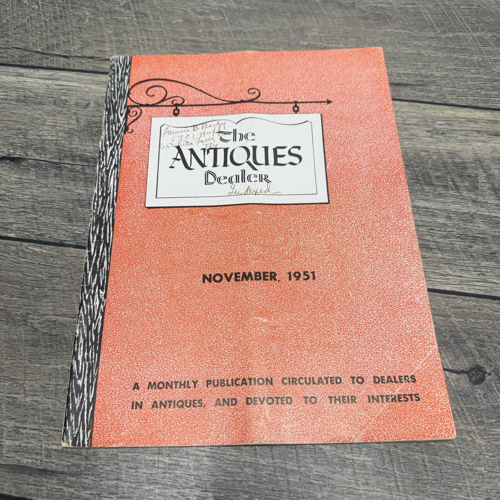 The Antiques Dealer Magazine 1951 – 12 Issues Jan-Dec Monthly Publication