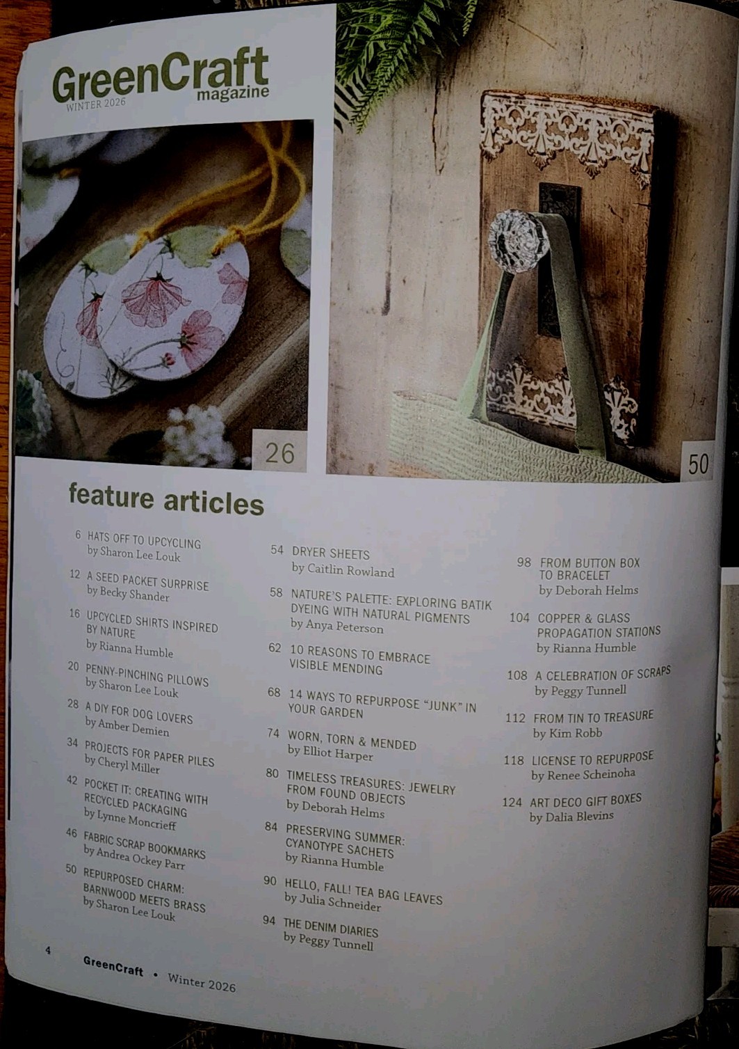 Green Craft Magazine Winter 2026 Creating Today Preserving Tomorrow