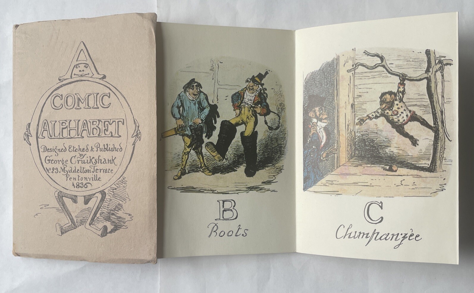 A Comic Alphabet, 1970s reprint of the booklet by GEORGE CRUIKSHANK (1792-1878)
