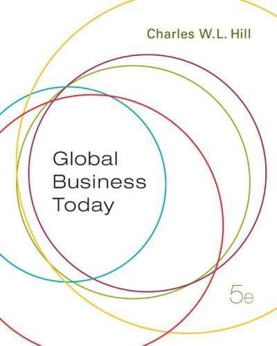 Global Business Today, Hill,Charles W. L., 9780073210544