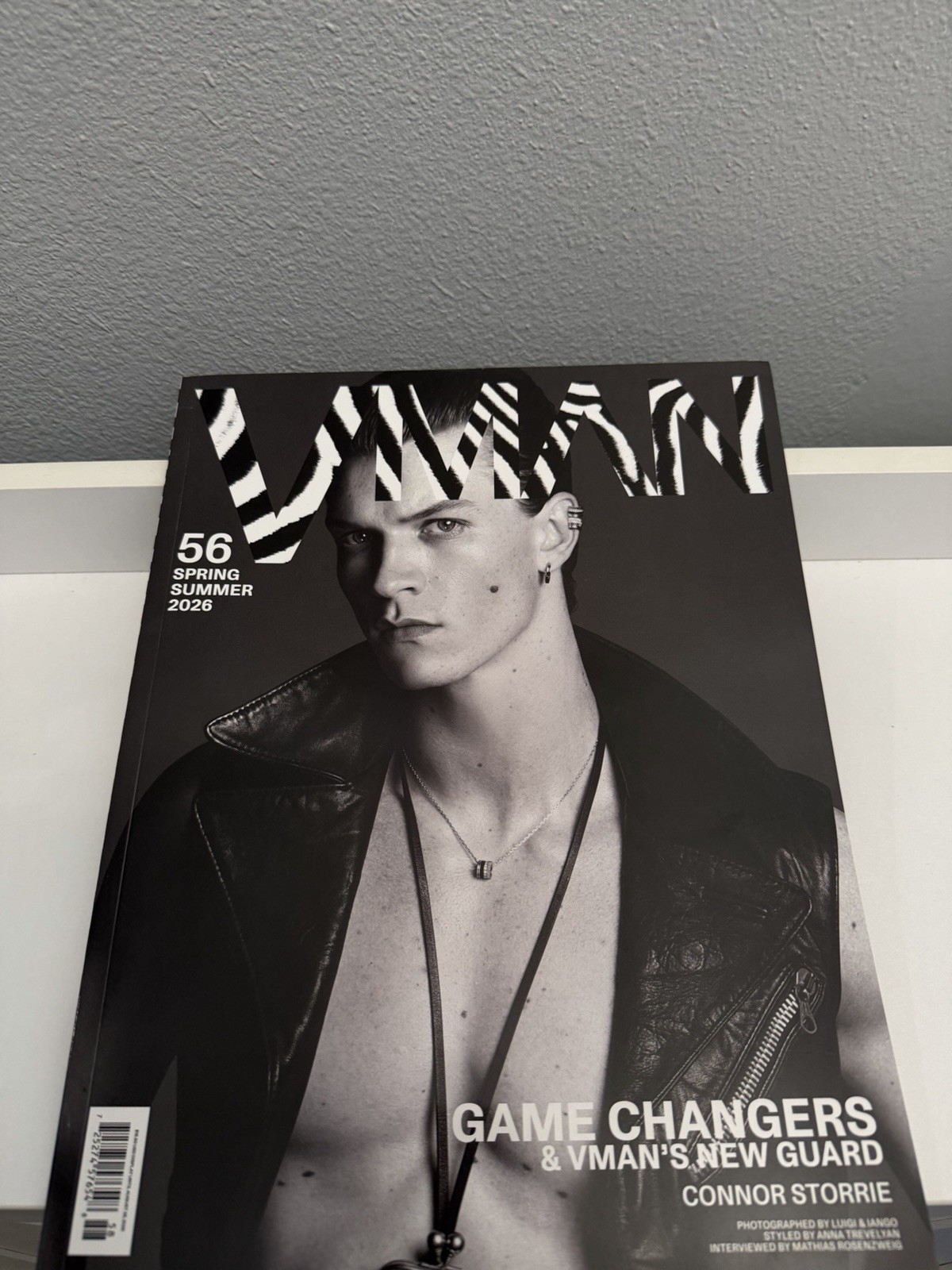 VMAN Magazine Issue 56 Spring/Summer 2026 Game Changers Connor Storrie