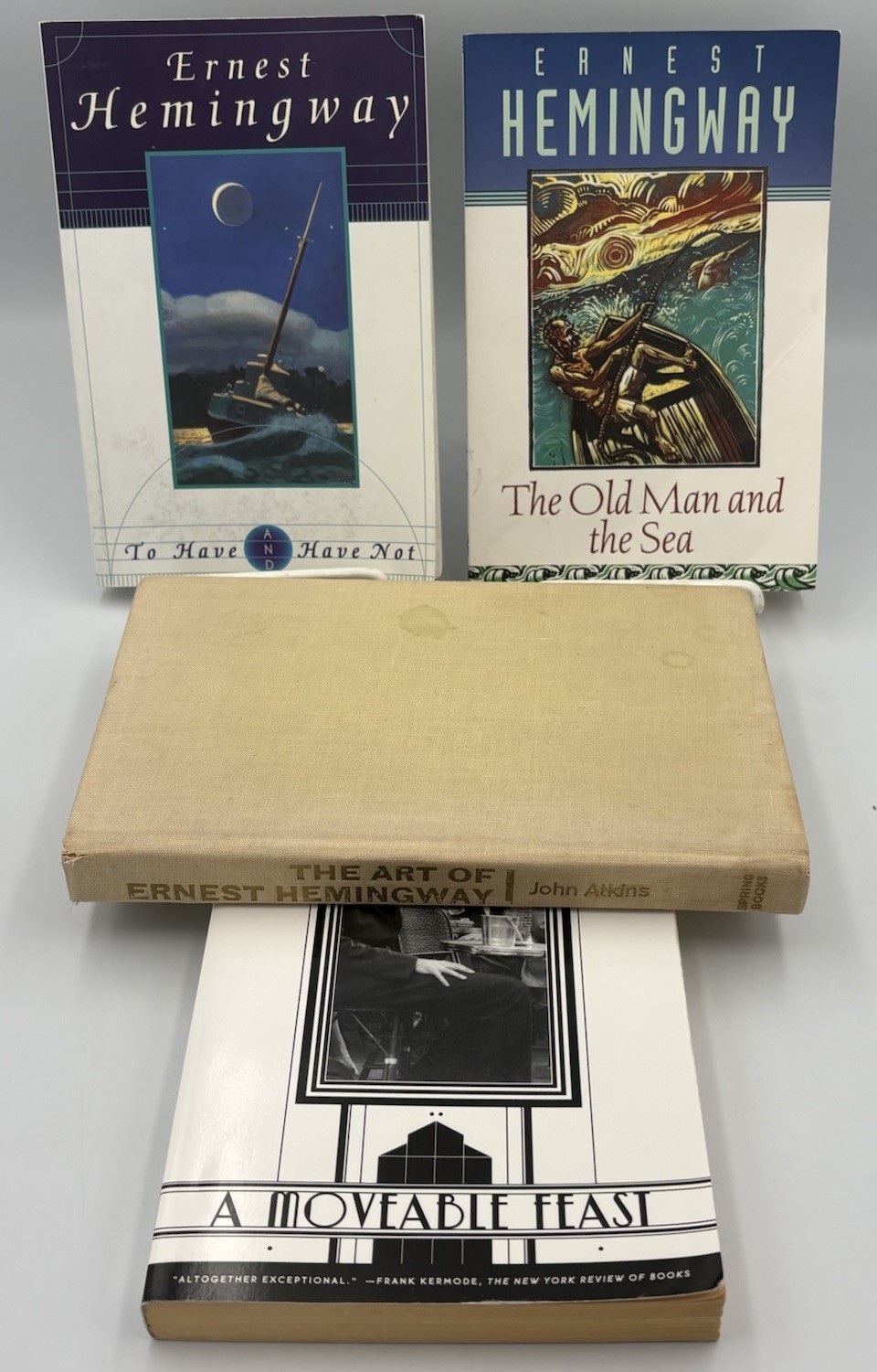 Ernest Hemingway Lot of 4 Books Literary Classics