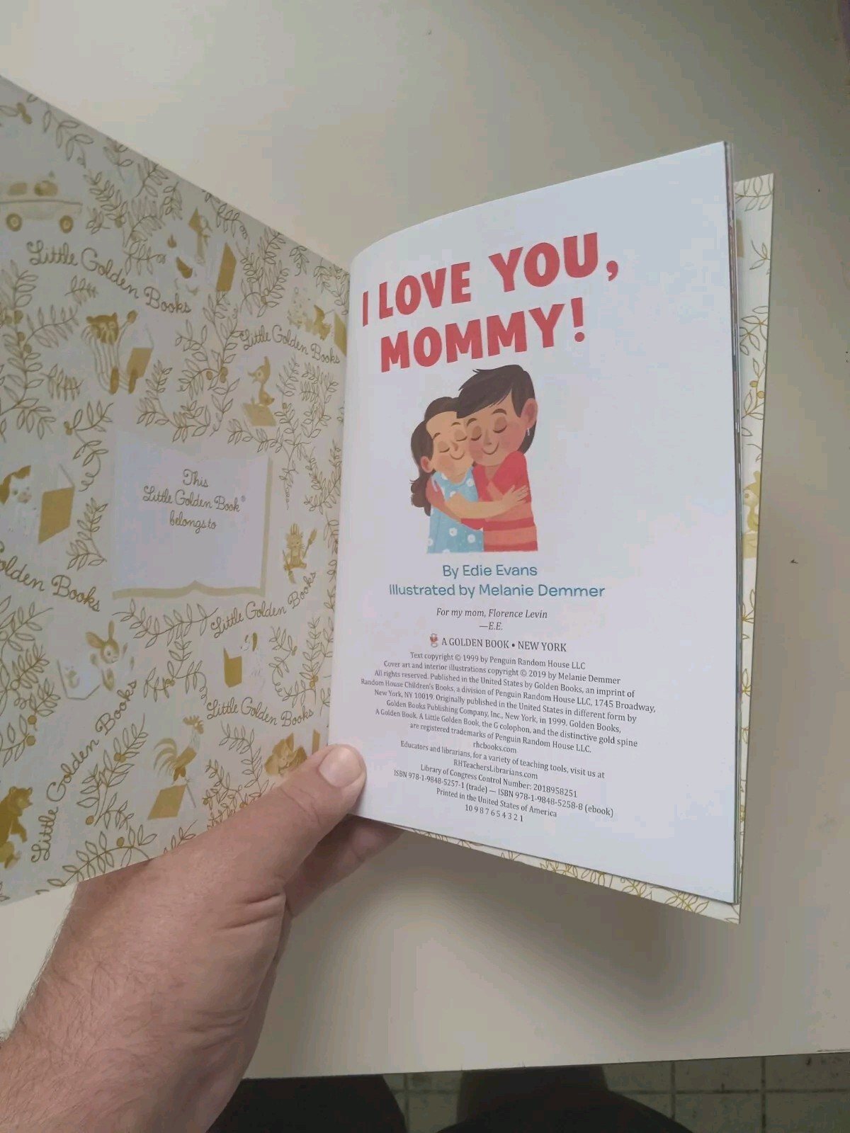 Little Golden Book Ser.: LGB I Love You, Mommy! by Edie Evans (2019, Hardcover)
