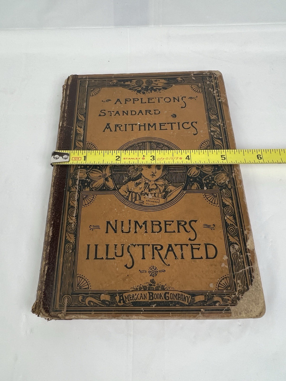 Antique 1886 School Book Appleton’s Standard Arithmetics by Andrew J. Rickoff HC
