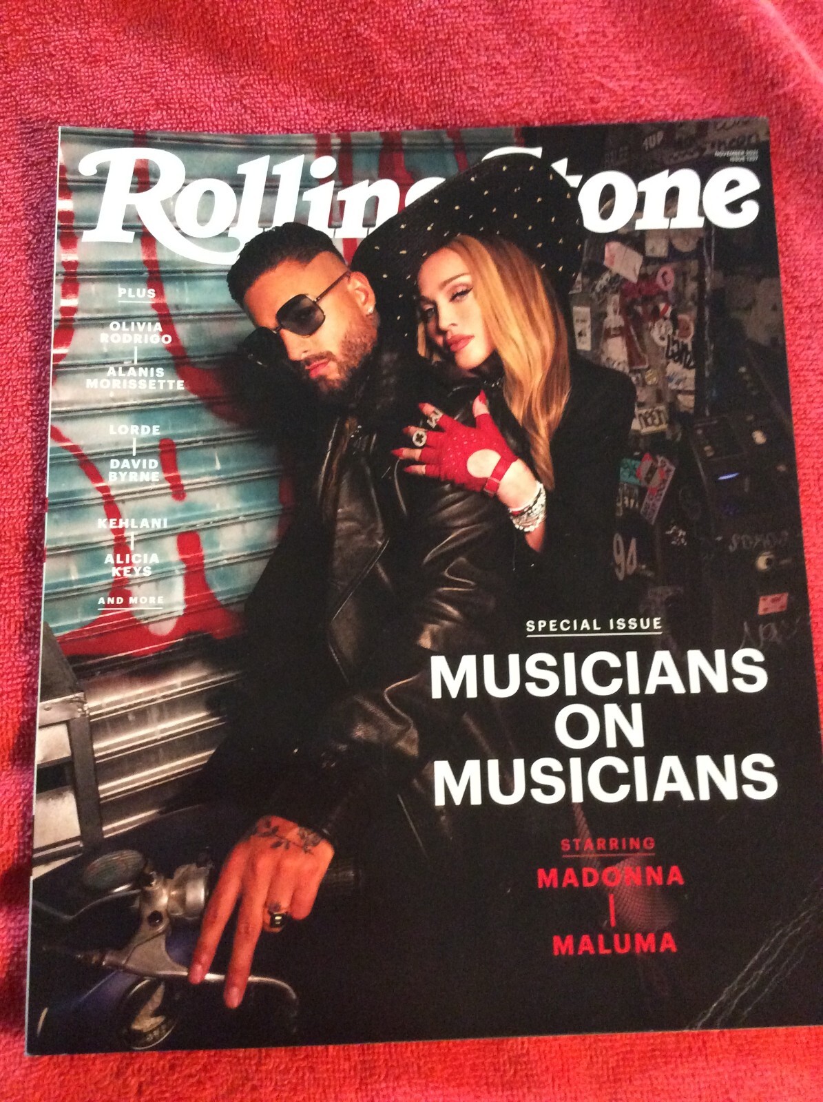 ROLLING STONE NOVEMEBER 2021 MADONNA MALUMA OLIVIA RODRIGO NO LABEL SPECIAL