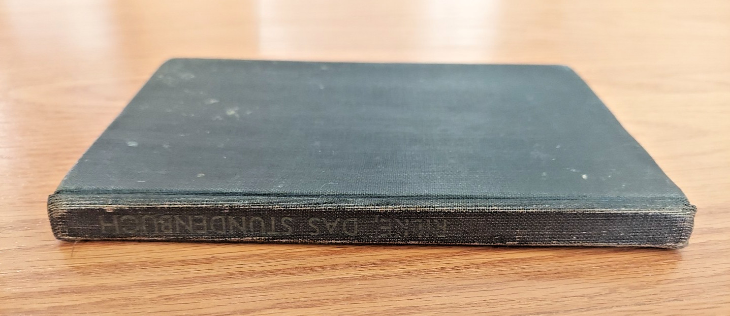 German Edition Das Stunden Buch enthaltend die drei Bucher 1948 Book Hardcover