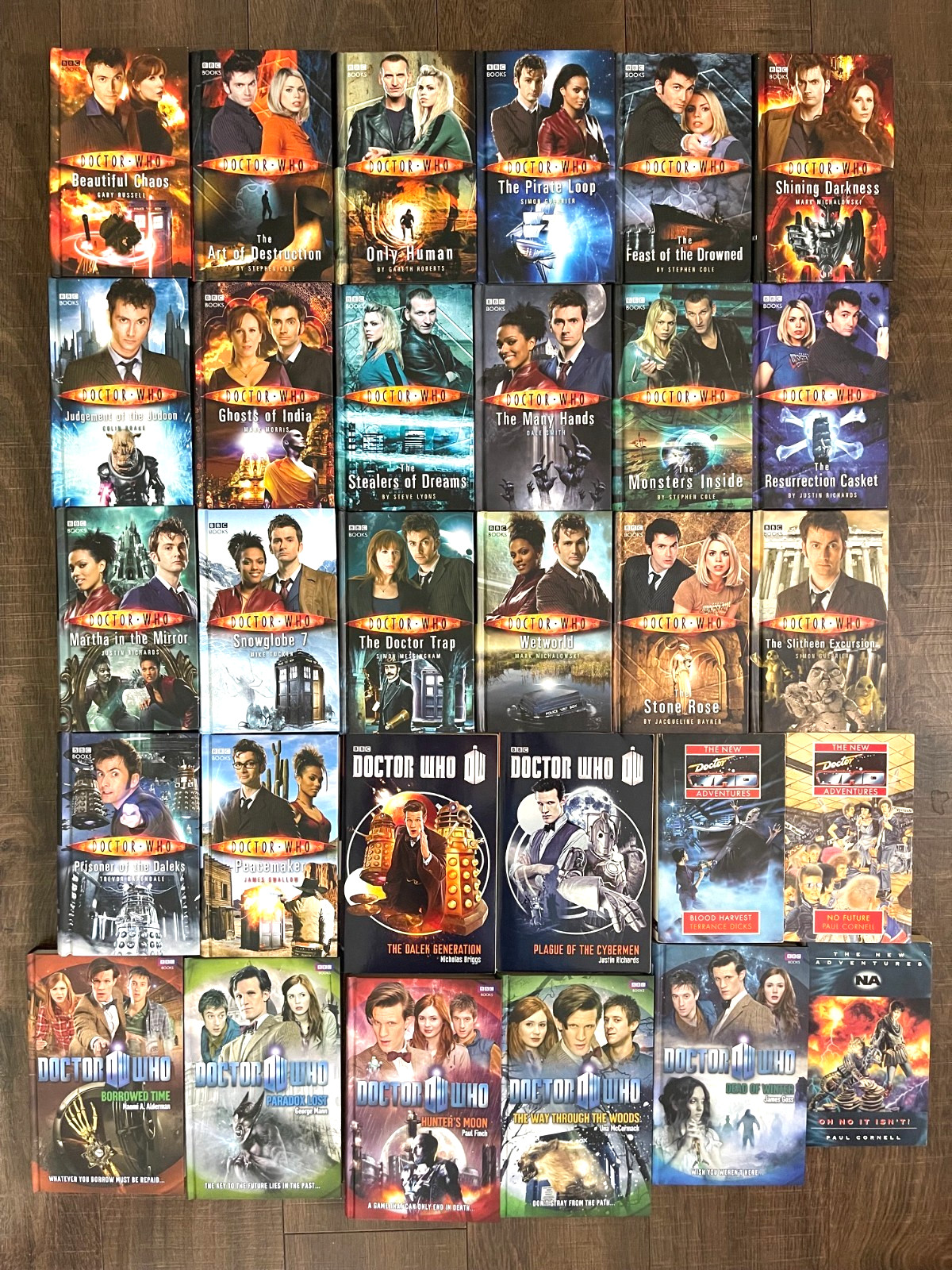 BBC Books Doctor Who Lot of 30 HC/PB Books Various Title New Adventures