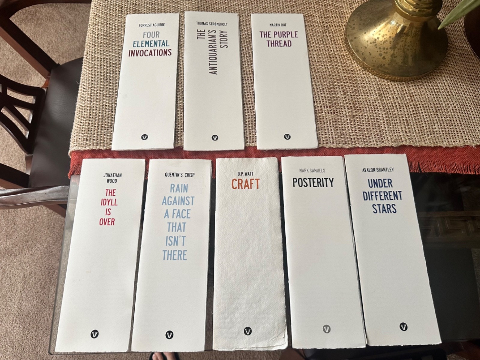 LOT OF ZAGAVA Chapbooks (8) Samuels , Brantley, Crisp, Watt