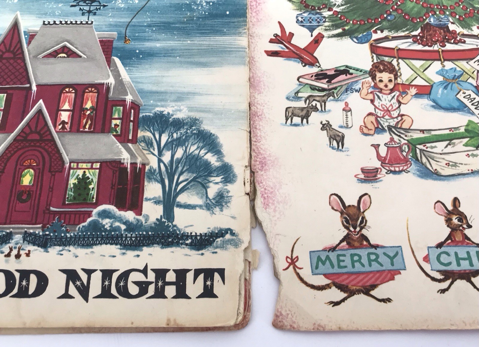 Vintage Whitman 1958 Night Before Christmas Book Florence Sarah Winship