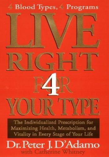 Live Right 4 Your Type: 4 Blood Types, 4 Programs — The Individualized…