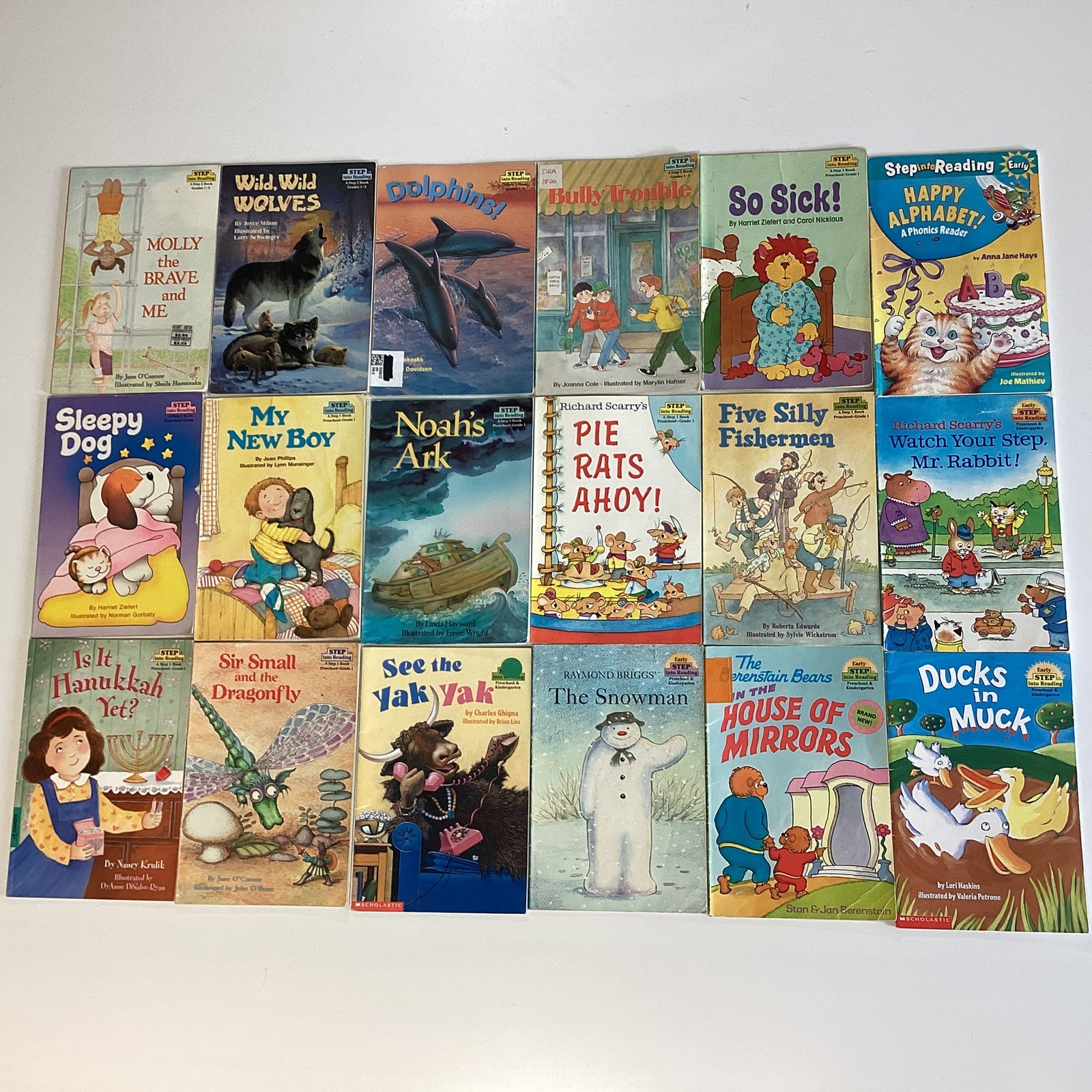 Step Into Reading Vintage Early Level 1, 2 Readers 1st 2nd Grade 18 Book Lot