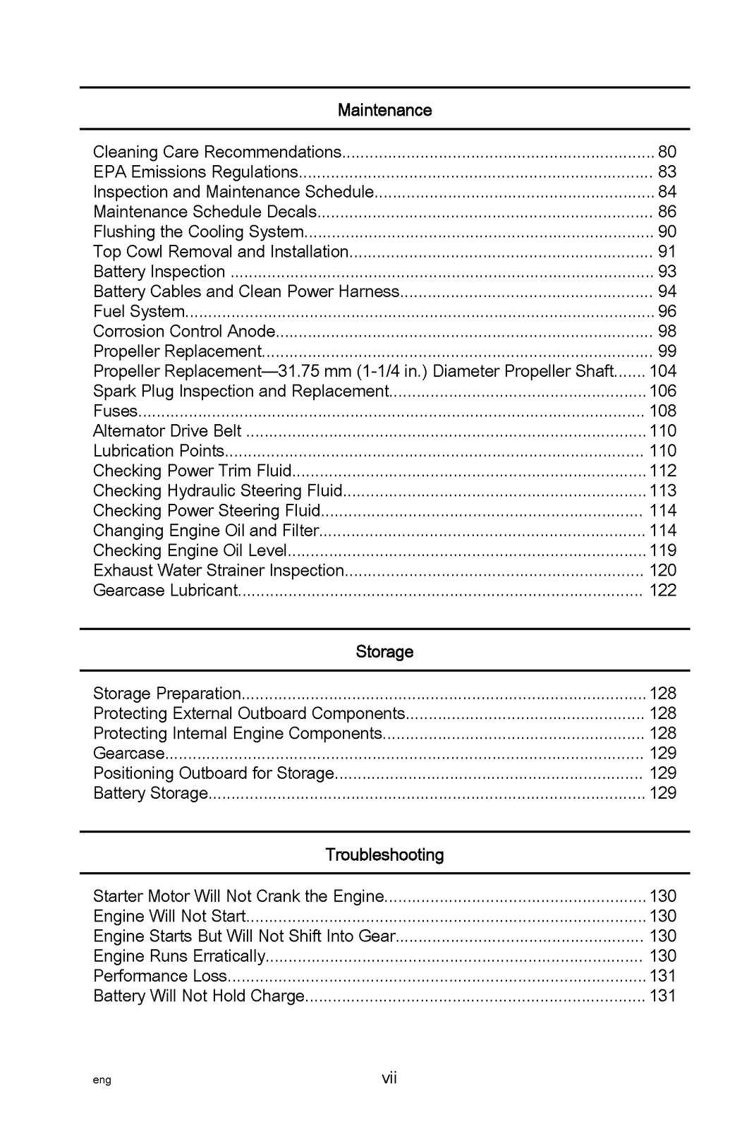 MERCURY V6 175 200 225 FourStroke Operation Maintenance Manual 2020, SPIRAL BIND